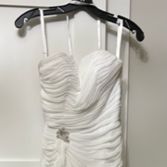 Symphony of Venus Ruched Strapless Wedding Dress - Picture 2 of 11